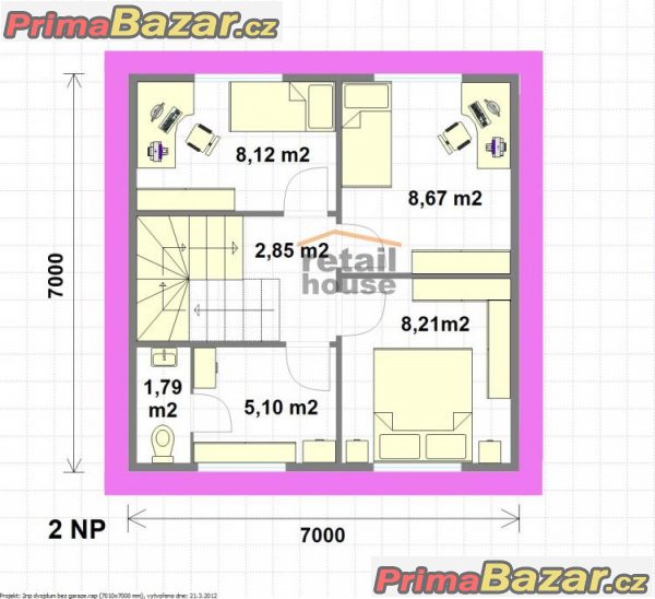 Rodinný dům Flora, 4+kk, 74 m2 Rodinný dům Flora, 4+kk, 74 m2