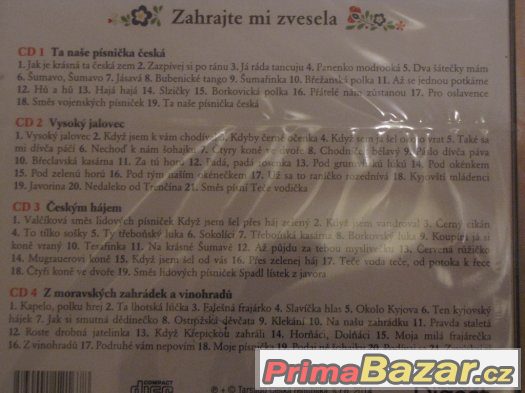 Zahrajte mi zvesela - 4CD lidová hudba