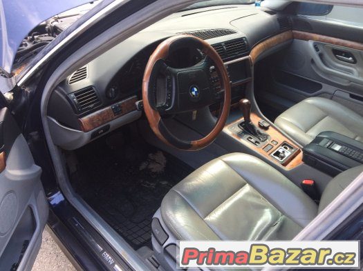 Kožený interier BMW E38, E39 černá, béžová, šedá – fotografie 4