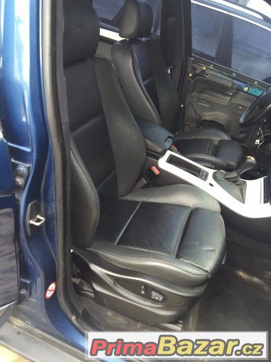 Černá stropnice, bílé lišty interieru BMW X5 E53 Černá stropnice, bílé lišty interieru BMW X5 E53