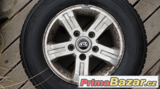 4x alu kola Kia R16 5x114,3 + 4x zimní pneu 225/75/R16