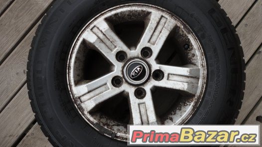 4x alu kola Kia R16 5x114,3 + 4x zimní pneu 225/75/R16 – fotografie 4