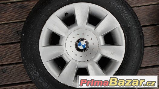 4x alu kola BMW R15 5x120 + 4x letní pneu 205/65/R15