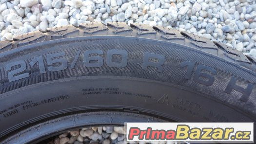 4x zimní pneumatiky Uniroyal 215/60/R16