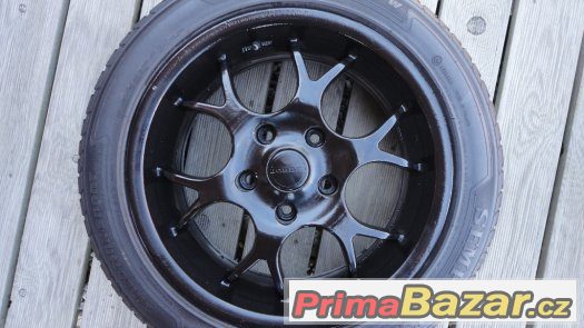 4x alu kola Borbet R16 5x120 + 4x letní pneu 205/50/R16