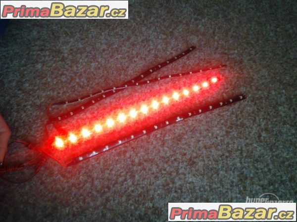 led pasky cervene modre delka 30cm