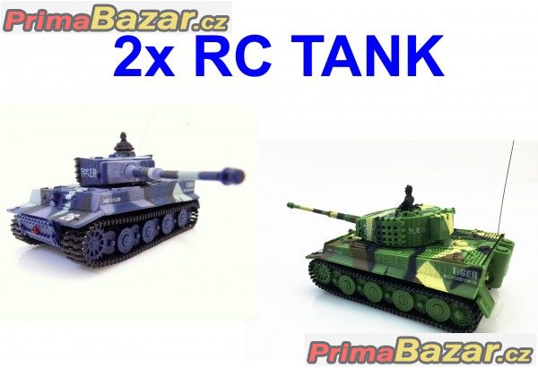 Dárek pro sourozence - 2x RC mini tank Tiger