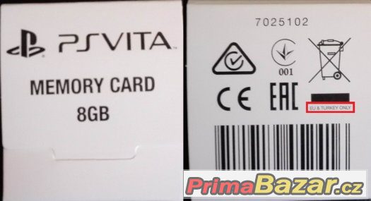 Sony PS Vita MEMORY CARD 8GB nová-zabalená