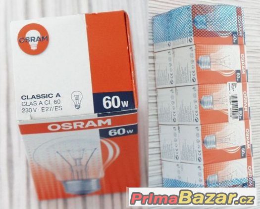 Žárovky klasické závit E27 60 W výrobce OSRAM