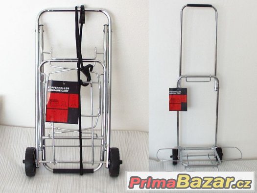 Praktický vozíček na kufry a zavazadla