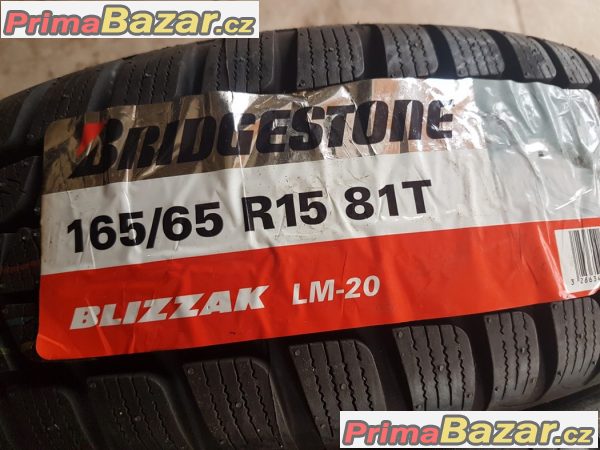 4xnove pneu Bridgestone blizzak lm20 165/65 r15 81t11