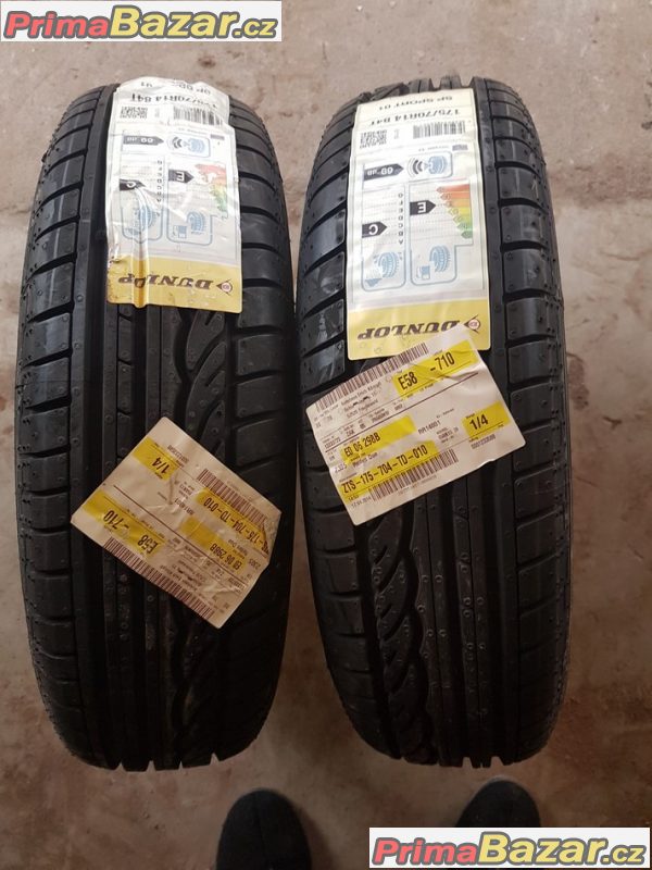 2x nove pneu Dunlop spsport 01 12 175/70 r14 84t