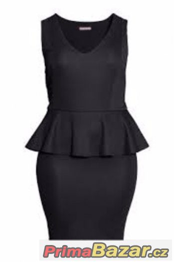 Nové peplum šaty H&M, vel. L