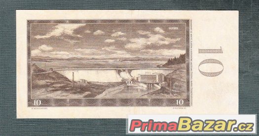 Staré bankovky - 10 kčs 1960 VZÁCNÁ serie F pěkný stav