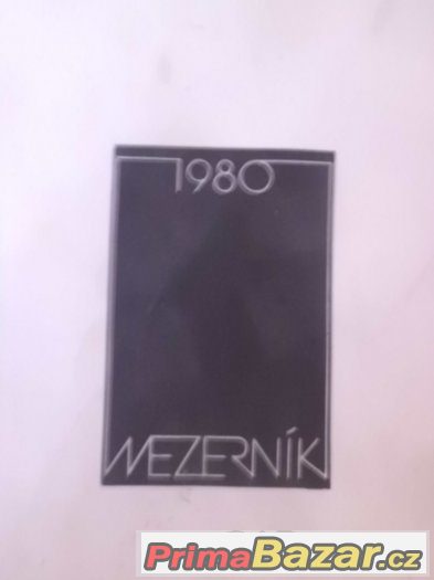 zajímavý umělecký starý kalendář - Mezerník 1980