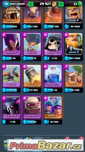 Clash Royale Učet s dvoumi legendarkami – fotografie 4