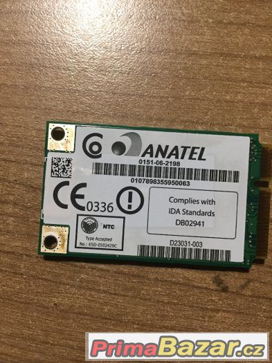 Prodám Wi-Fi kartu Intel