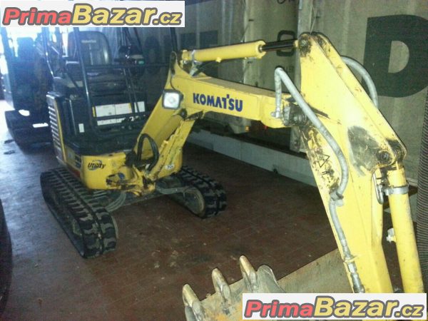 prodám zánovní pásový mini rýpadlo Komatsu PC14r 3HS r.v.2012