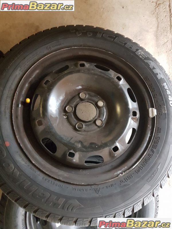 2xPlechove disky Škoda VW 5x100 5jx14 et35 2xPlechove disky Škoda VW 5x100 5jx14 et35