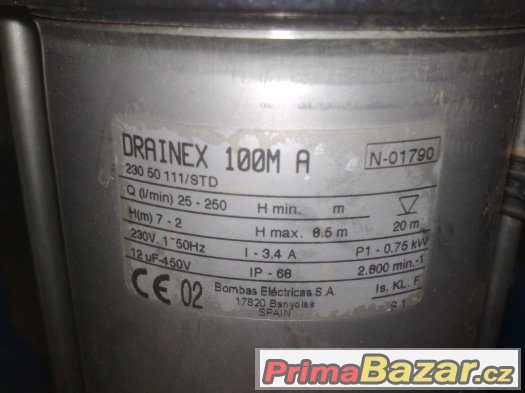čerpadlo kalové DRAINEX 100MA - výhodná cena