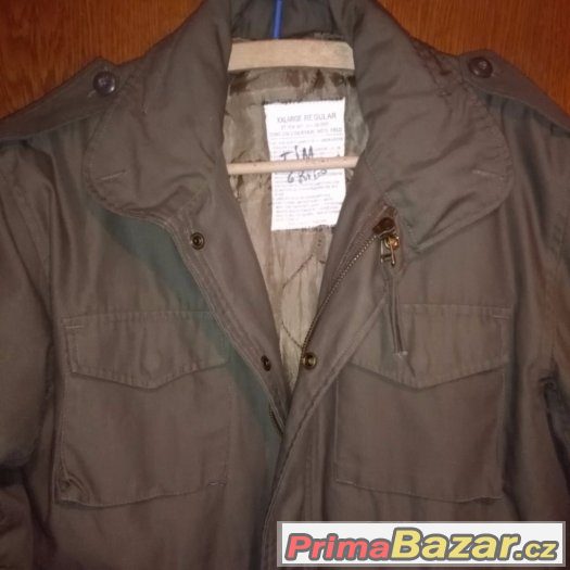 Vojenskou bundu typ u.s. army ,,parka,, M65