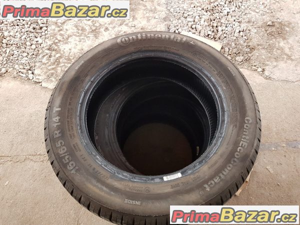 sada 4xpneu nové 99% vzorek dot0316 Continental contact 5 165/65 r14t