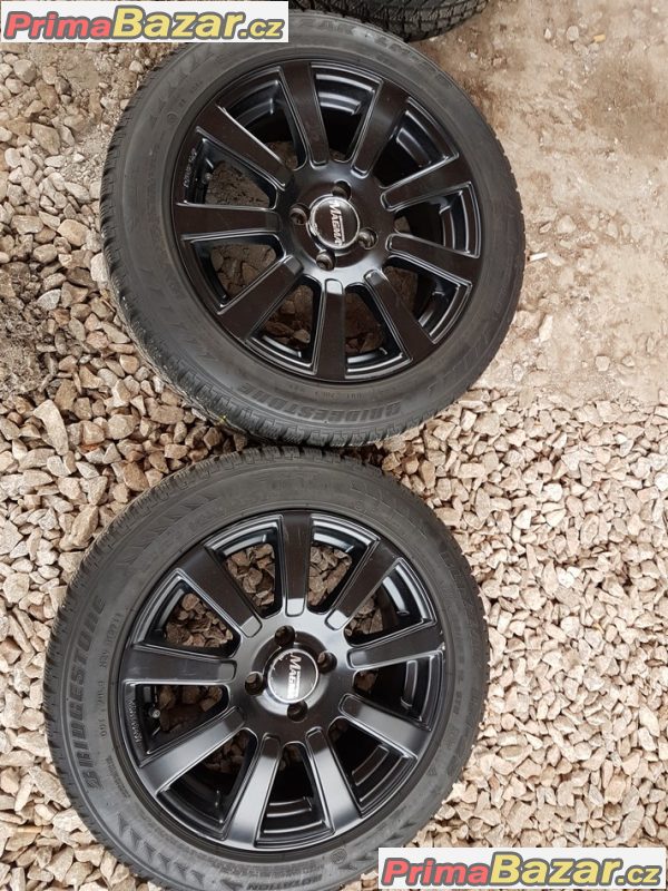 sada alu kola mini cooper černy lak 4x100 7jx16 et45