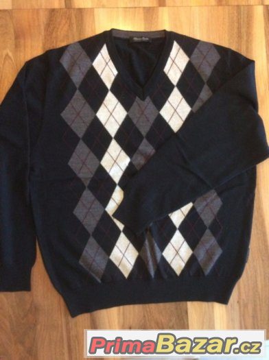 svetr /pulover/ s merinem -  vel. Xl/54