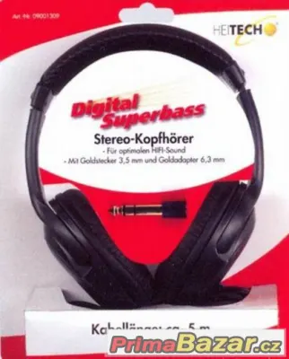 Digitální stereo sluchátka – superbasová 9001309