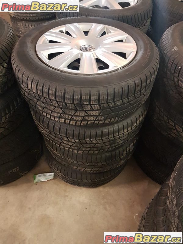 sada plechové disky s poklicema  VW Audi stred 57.1 5x112 7N0601027 b 6.5jx16 et33