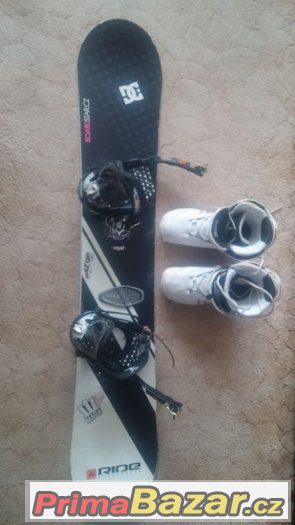 Snowboard + vázání + boty
