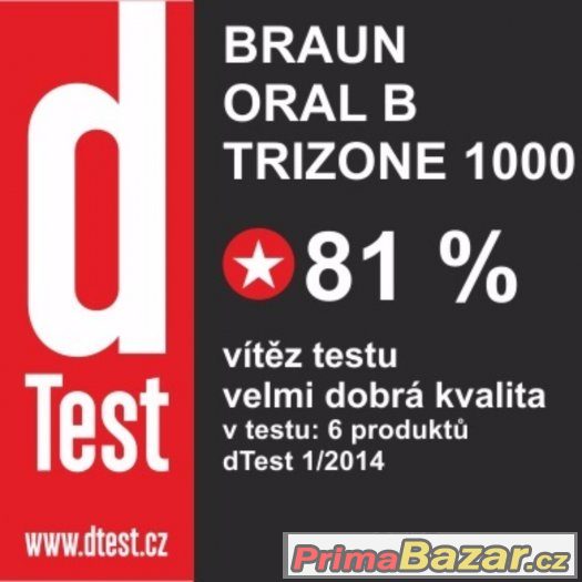 NOVÝ Oral-B TriZone 1000 D20.523 BOMBA CENA VÍTĚZ TESTU NOVÝ Oral-B TriZone 1000 D20.523 BOMBA CENA VÍTĚZ TESTU