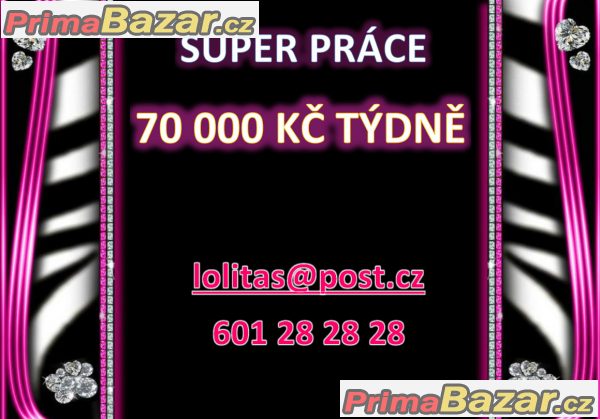 50 000 Kč - 70 000 kč týdně,diskrétně a zaručeně!