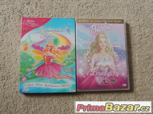 DVD Barbie, Roboti, Charlie, Kocour v botach, vily a Ninja