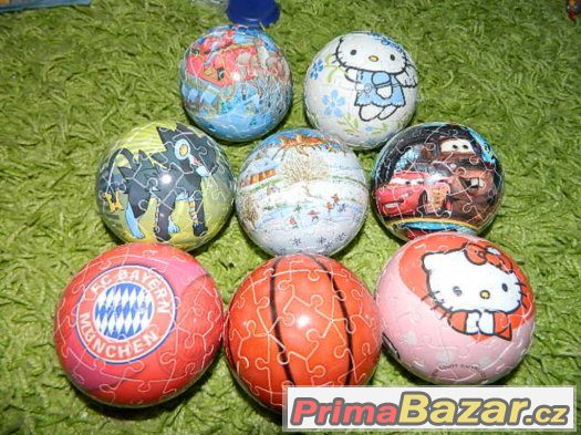 PUZZLE BALL vánoce, Hello Kitty, Pokémon, Cars ...