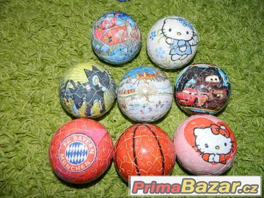 PUZZLE BALL vánoce, Hello Kitty, Pokémon, Cars ...
