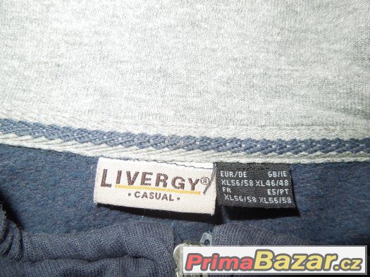 Prodám pánskou mikinu Livergy vel. XL