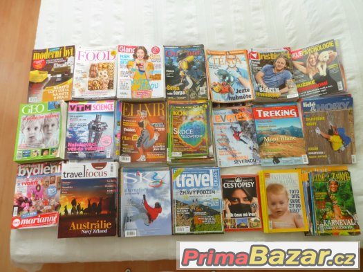 Velké množství moderních a zajímavých časopisů