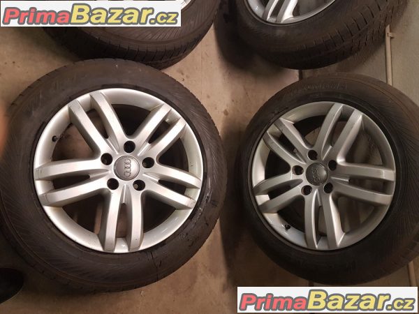 alu kola sada Audi s pneu Yokohama 4L0601025B 5x130 8.5jx18 et58