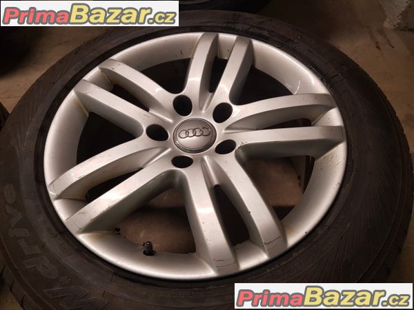 alu kola sada Audi s pneu Yokohama 4L0601025B 5x130 8.5jx18 et58