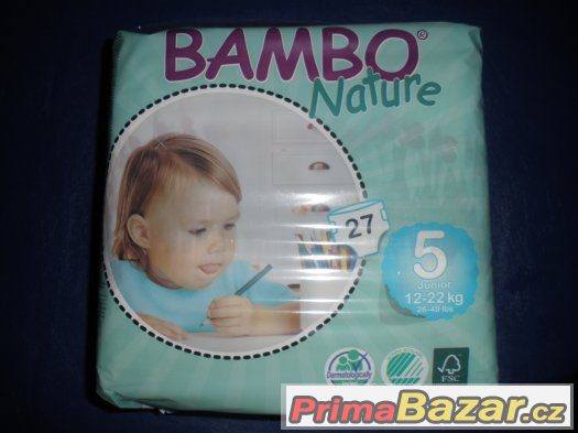 Prodám nové nerozbalené pleny Bambo 5 12-22 kg