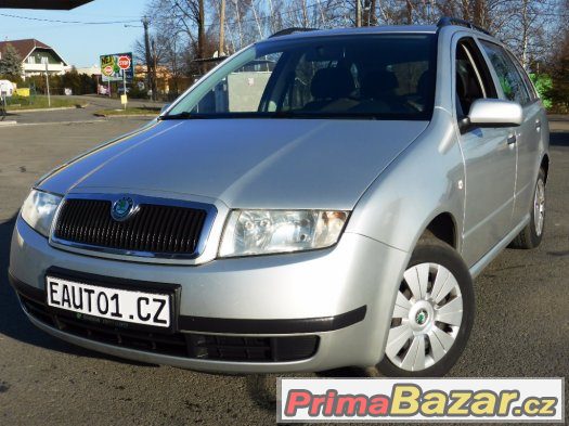 ŠKODA FABIA COMBI 2004 1.4i16V 55kW KLIMA LYŽINY ABS 2xBAG