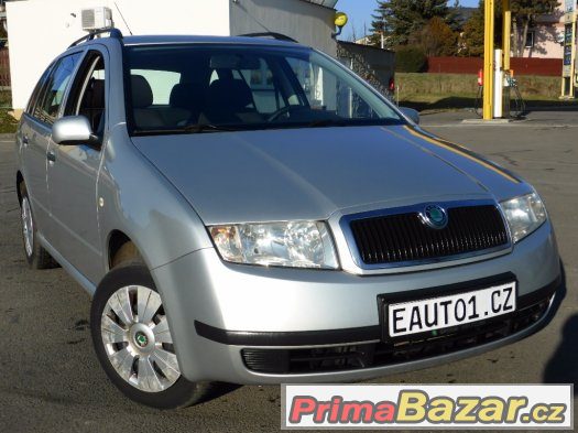 ŠKODA FABIA COMBI 2004 1.4i16V 55kW KLIMA LYŽINY ABS 2xBAG