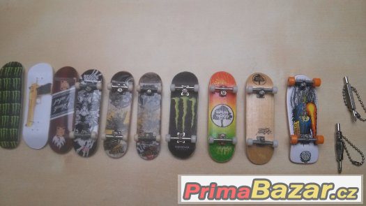 Fingerboardy + finger kolečkové brusle