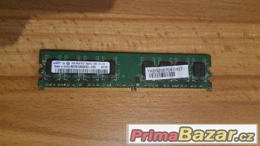 DDR2 RAM paměti Samsung 1GB 1024MB