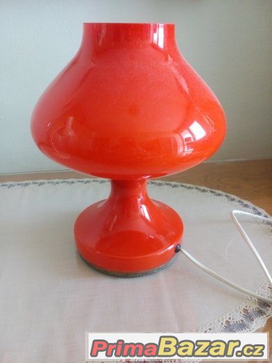 Skleněná stolní lampa - Karel Volf.