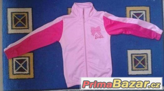 sportovni mikina zn.BARBIE/W.DYSNEY, na zip,zn.,vel.122-levn