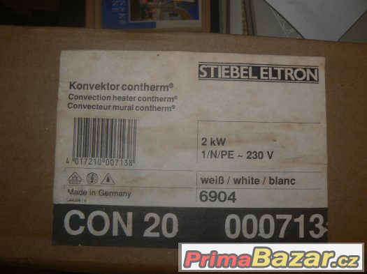 Přímotopné konvektory Stiebel Eltron CON 20,  2 ks, ČB