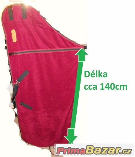 Kentaur Fleecová deka červená velikost L Nová
