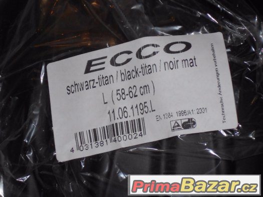 Casco ecco black-titan noir mat 58-62 cm velikost L